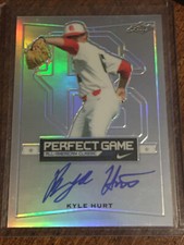 KYLE HURT 2016 Leaf PERFECT GAME SILVER REFRACTOR Autograph USC MIAMI MARLINS