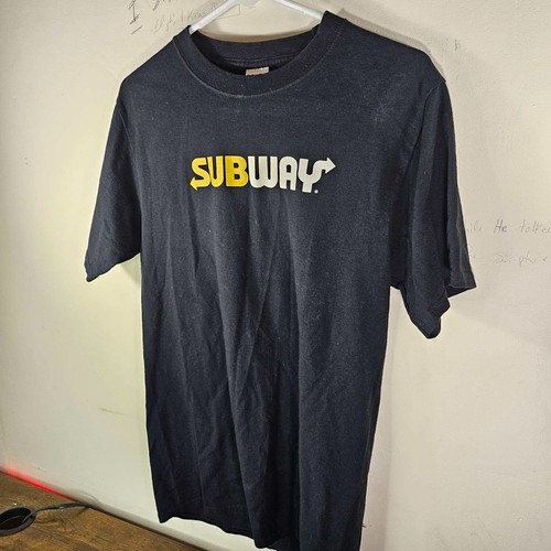 Port Company Black Subway Employee Shirt S - Picture 3 of 16