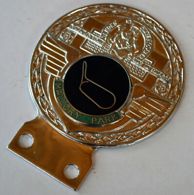 St Christopher Mallory Park race track car grille badge