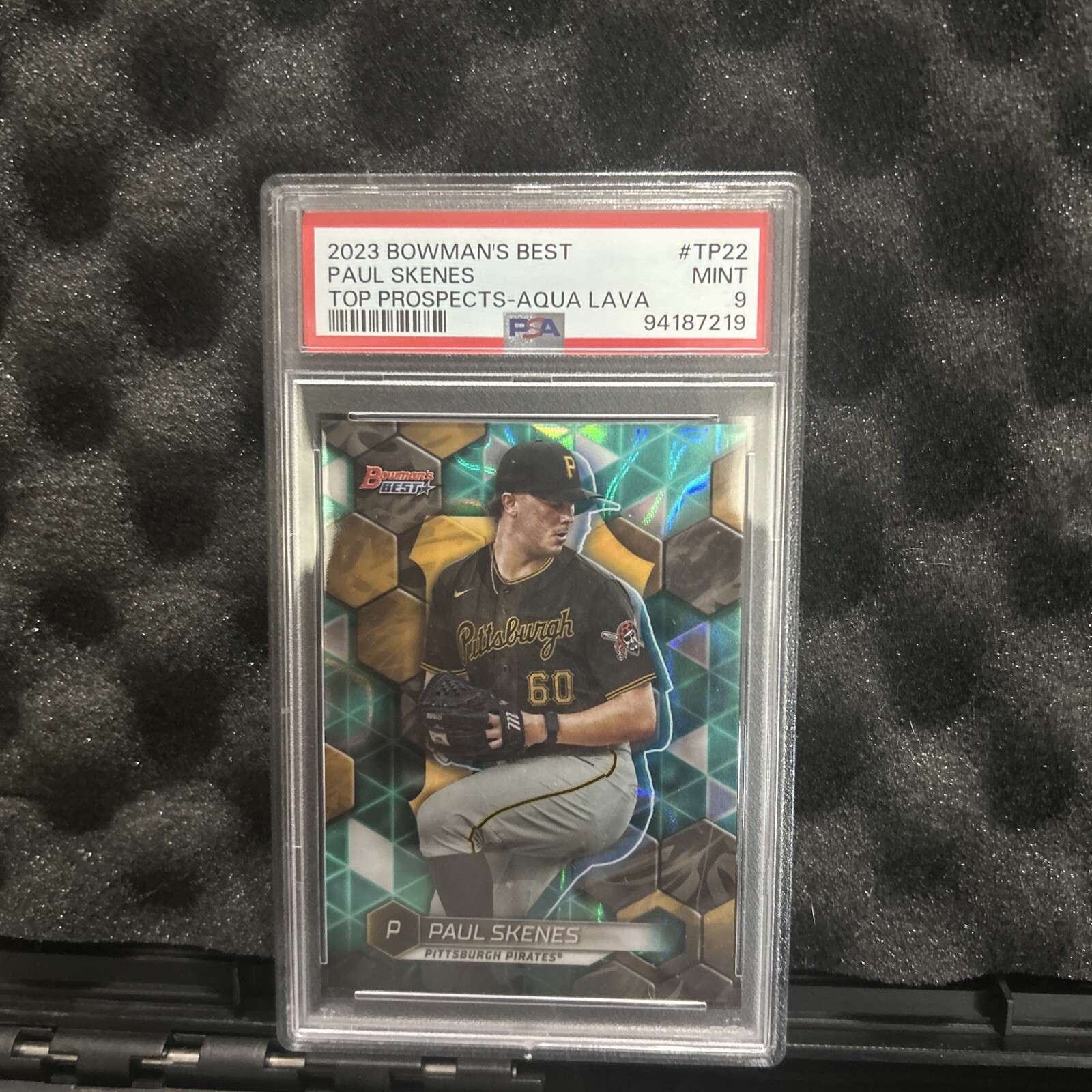 2023 Bowman's Best - Top Prospects Aqua Lava Refractor #TP-22 Paul Skenes /199