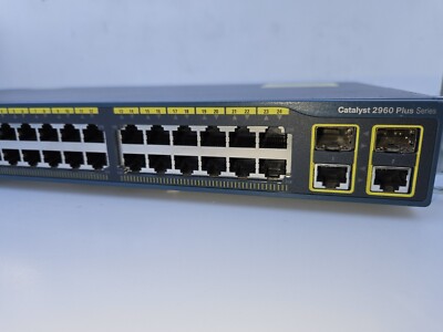 CISCO Catalyst 2960 plus Series PoE WS-C2960-24PC-L 24 Ports Network Switch 15.2