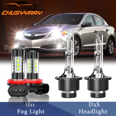 For Nissan Sentra 2013-2019 LED Headlights High/Low Beam + Fog Bulbs Combo 6000k