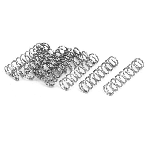 Lot De 10 Ressorts De Compression Uxcell - 0,4x12x10mm, Acier Inox 304