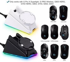 Wireless Ladestation Maus für Logitech GPW G1/2 G903/HERO G703/HERO G502 G403