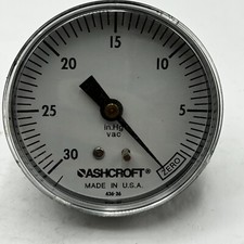 Ashcroft 436-36 Pressure Gauge -30–0 in Hg 2.5'' with Hansen Coupling ✅