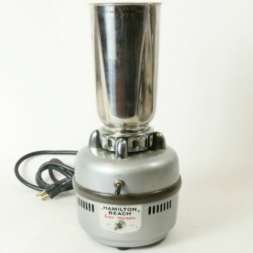 Vintage Industrial Hamilton Beach Bar Mixer Stainless Steel Model 9021