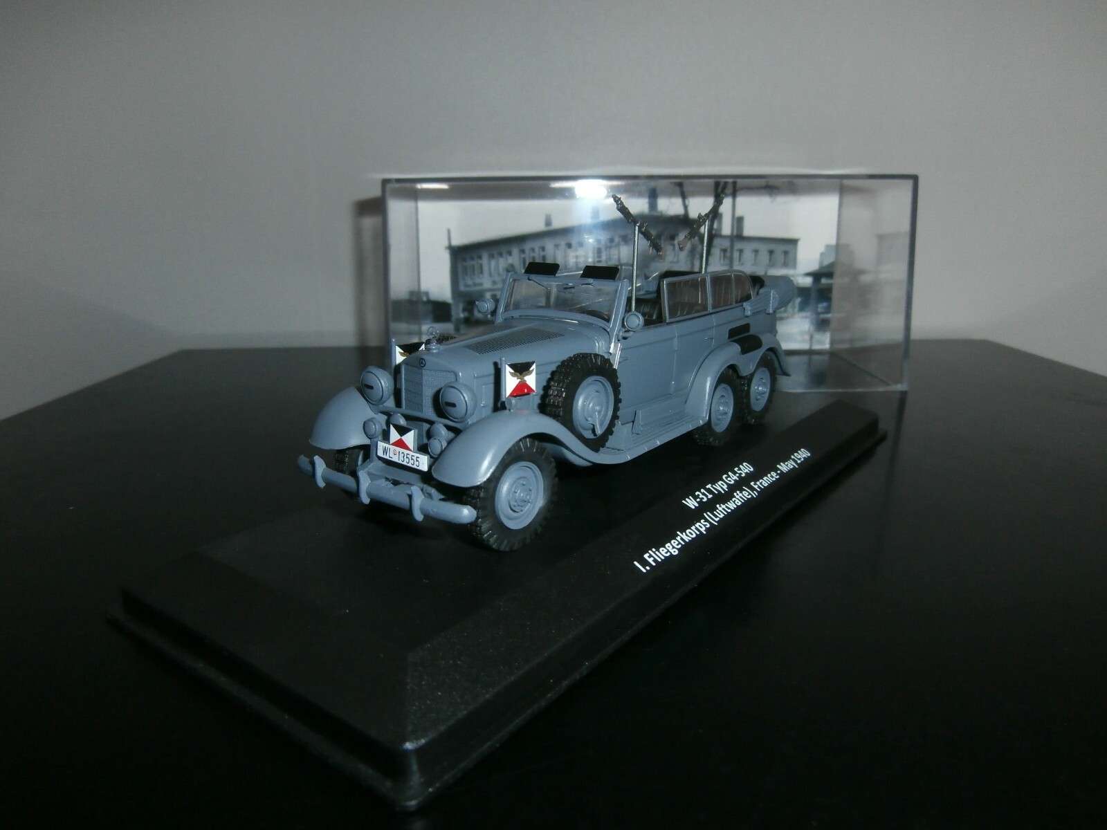 Voiture Militaire G4-540 France Mai 1940 Miniature 1/43e W-31 Gris