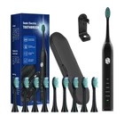 YAGHVEO Electric Toothbrush for Adults, 10 Heads Made of Dupont Bristles, Sonic