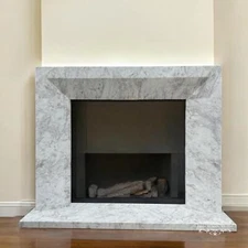 BESPOKE MODERN ITALIAN MARBLE FIREPLACE MANTEL - JX514