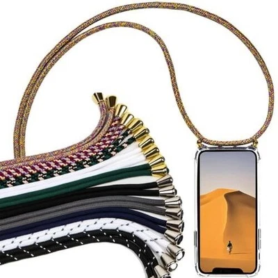 Coque De Protection Pour IPhone 5 6 SE 7 8 Plus X Avec Cordon - Photo 1/4