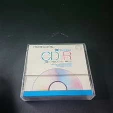 Memorex CD-R 52X 700MB/Mo 80min 8ct disc set. A
