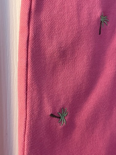 Womens Polo Dress Talbots Small Petite Collar Button Cap Sleeves Palms Hawaii - Picture 6 of 10