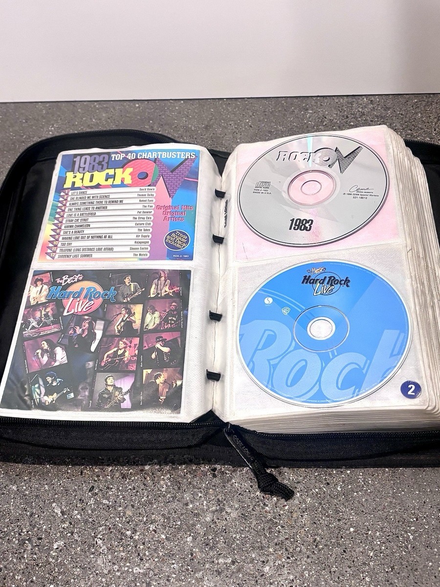 Case Logic CD Wallet Lot - Compilation CDs 80s 90s 2000s Rock Pop