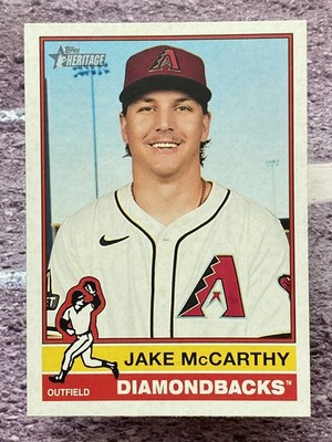 Jake McCarthy 2025 Topps Heritage #473 Arizona Diamondbacks