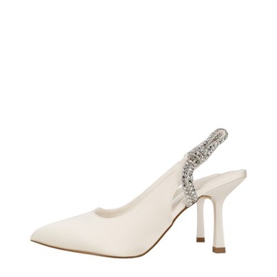 Menbur Damen Schuhe Pumps Gr. 38 Weiß High Heels Stilettos