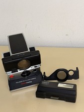 Polaroid SX-70 Sonar Autofocus Black Instant Camera with Mint Flash Bar 2
