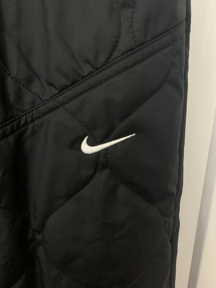 Nike Essential Quilted High Waist Open Hem Insulated Pants Black FB8722 Women M image 3
