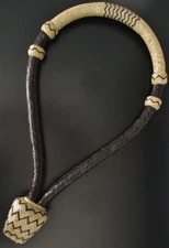 Black-n-Natural 16 Plaited Show Bridle Bosal-Very Classy Looking-Nice Quality-NR