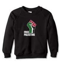 Kids Free Palestine J238 Palestine Free Crew Neck Sweatshirt Size M