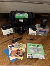 Canon EOS Rebel II 35mm SLR Film Camera with 35-80mm EF Lens Bundle Bag Tested