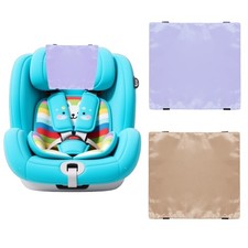 2 Pack Satin Car Seat Headrest Cover for Babies, Soft Silk Feeling Hair Prote...