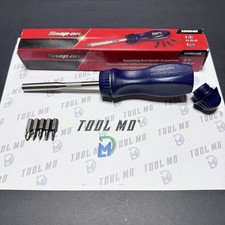 Snap-on Tools Usa Rare Classic Blue Magnetic Ratcheting Screwdriver Ssdmr4bb