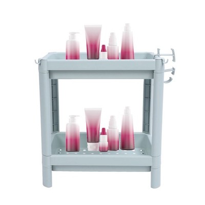 2 Tier Bathroom Floor Storage Shelf Bathroom Storage Open Shelf Unit Freestandin