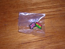 Union Jack & Ghanaian joint Flags Pin badge