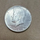 1964 Kennedy Half Dollar 90% Silver 10% Copper US Coin Uncertified