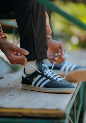 Adidas Samba JP Men s Size 5-12 Casual Retro Sneaker Black White Sneaker Trainer