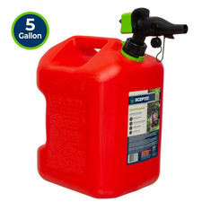5 Gallon Smart Control Gas Can with Rear Handle, Red Fuel Container