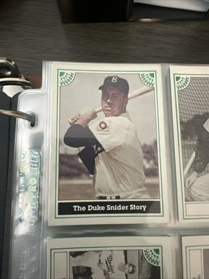 1983 The Duke Snider Story ASA 12 Card Limited Edition Green Complete Set  