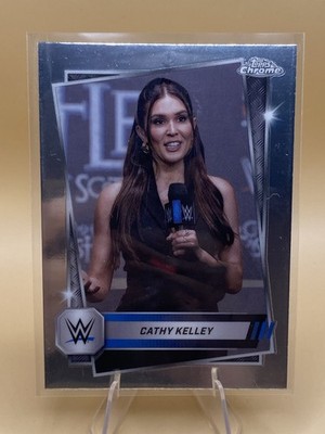 2025 Topps Chrome WWE #153 Cathy Kelley Trading Card FREE SHIPPING
