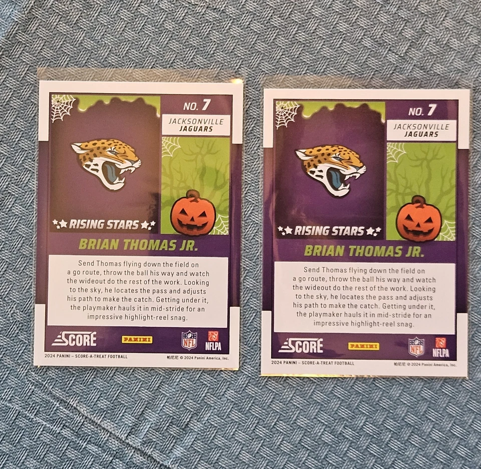 2024 Score-A-Treat (Lot of 2) Brian Thomas Jr. (RC) #7 JACKSONVILLE JAGUARS - Image 2 of 2