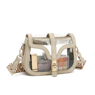 Clear Purse for Women Crossbody Clear Bag for Stadium Events, See Through Pur...