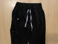 FIGS High Waisted Zamora Relaxed Jogger Scrub Pants XS Black W20SW2028P Medical