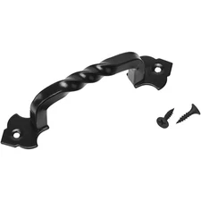 Rustic Black Cabinet Hardware Handle Pull 96mm Hole Centers Single Unit