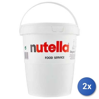 2X Multipack Ferrero Nutella Jar Kg 3