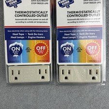 Thermo Cube TC-3 Thermostatic Outlet 120V 15A Freeze Control Adapter USA White