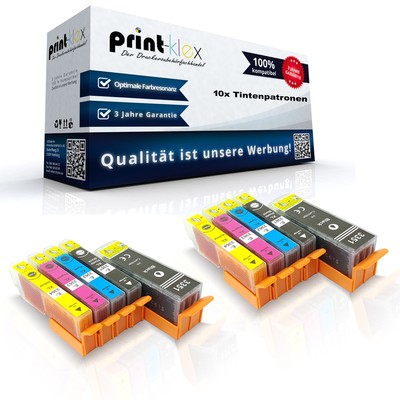 10x Recycelte Tintenpatronen für Epson XP530 Color Set - Easy Print Serie