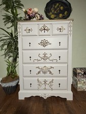 Next Tall Chest – Elegantly Recycled & Hand-Finished with Gold Baroque Detailing