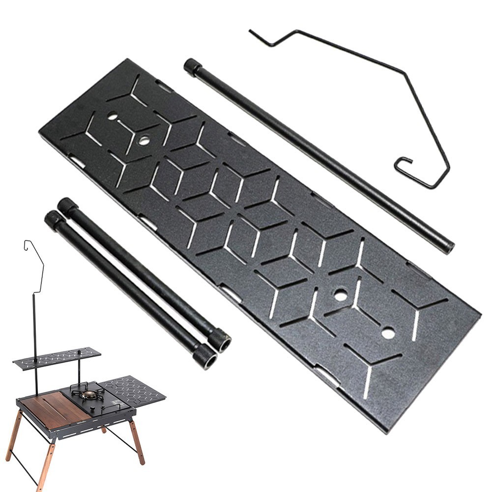 Juego de accesorios de mesa de camping multitarea al aire libre de aluminio ligero