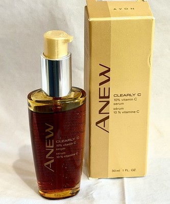 Avon ANEW CLEARLY C 10% VITAMIN C SERUM 1 FL Oz 30ml 2001 NOS in box
