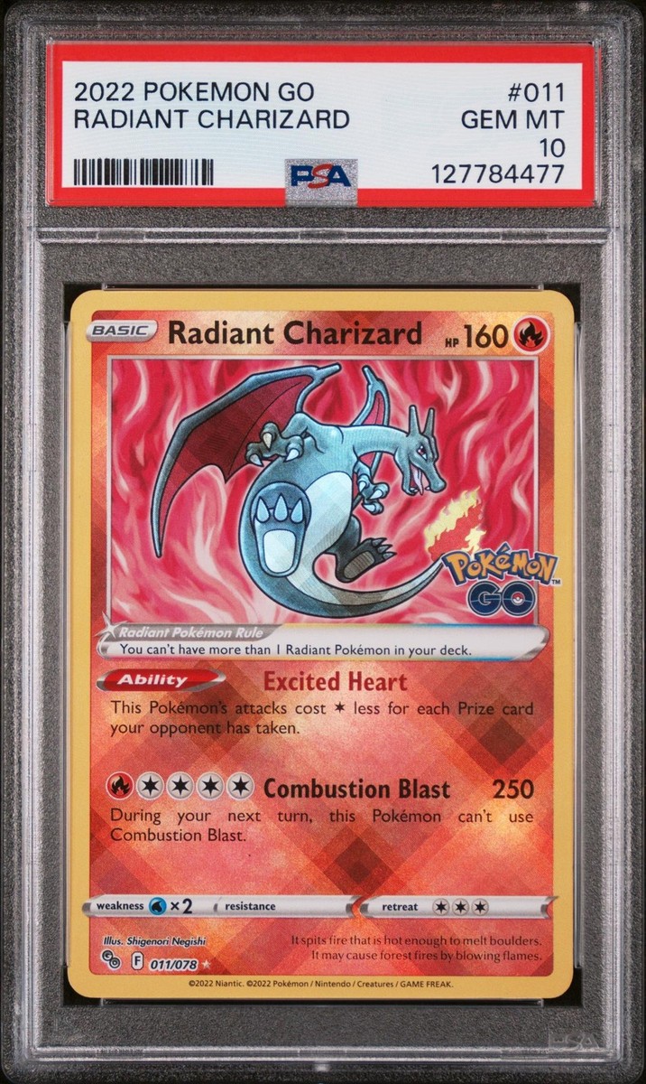 2022 Pokemon Go Radiant Charizard #11 /78 PSA 10 | eBay
