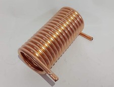 Spirale Kupferrohr 8x1mm aus 1m - 10m mit Innendurchm. ca. 40mm Wärmetauscher