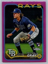 Tristan Gray 2024 Topps Chrome Rookie Pink Refractor #8
