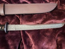 Dawson Select Large Tanto Damascus Steel Ironwood Handle