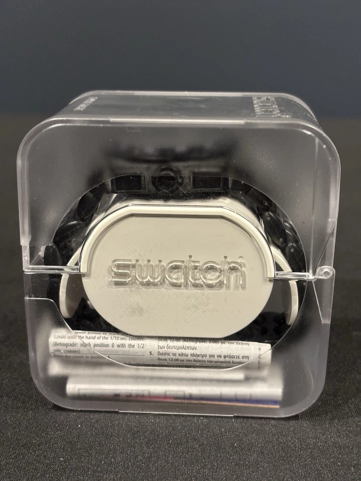 Reloj Swatch Cronógrafo "Black Dunes" SUIB410 Negro Gris 43mm Unisex, Hombre Foto 3 de 4