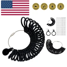 Ring Sizer Set Finger Size Gauge Measure Tool Jewelry Sizing Tools Rings Size...