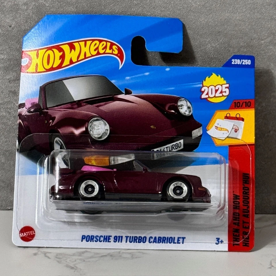 Hot Wheels Porsche 911 Turbo Cabriolet - New Case 2025 - COMBINE POSTAGE